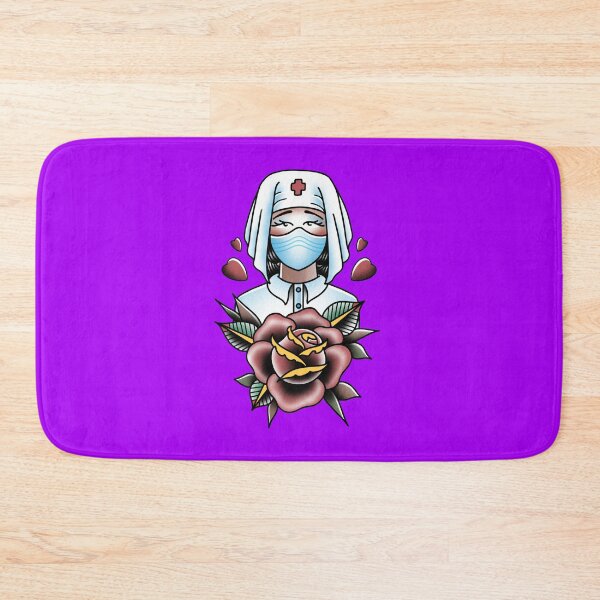 Item preview, Purple Old school nurse traditional tattoo design thankyou nhs designed and sold by LPdesigns2020.