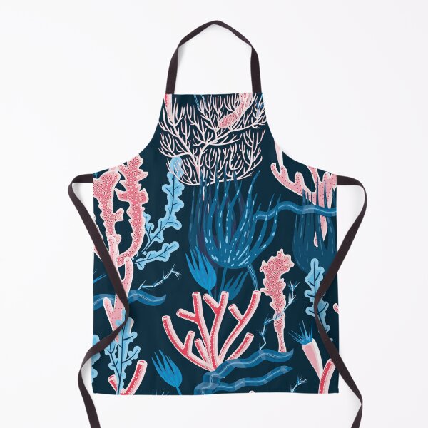 Item preview, Abstract Pink Corals and Blue Plants designed and sold by AnastasiaDesign.