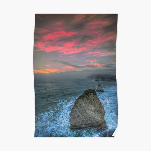 Freshwater Bay Sea Stacks Poster