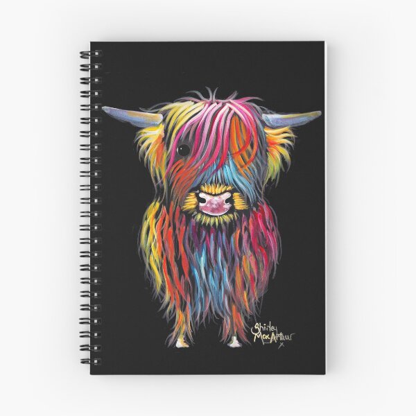 Item preview, Scottish Hairy Highland Cow ' BRAVE ONe ' by Shirley MacArthur designed and sold by Shirley MacArthur Art.