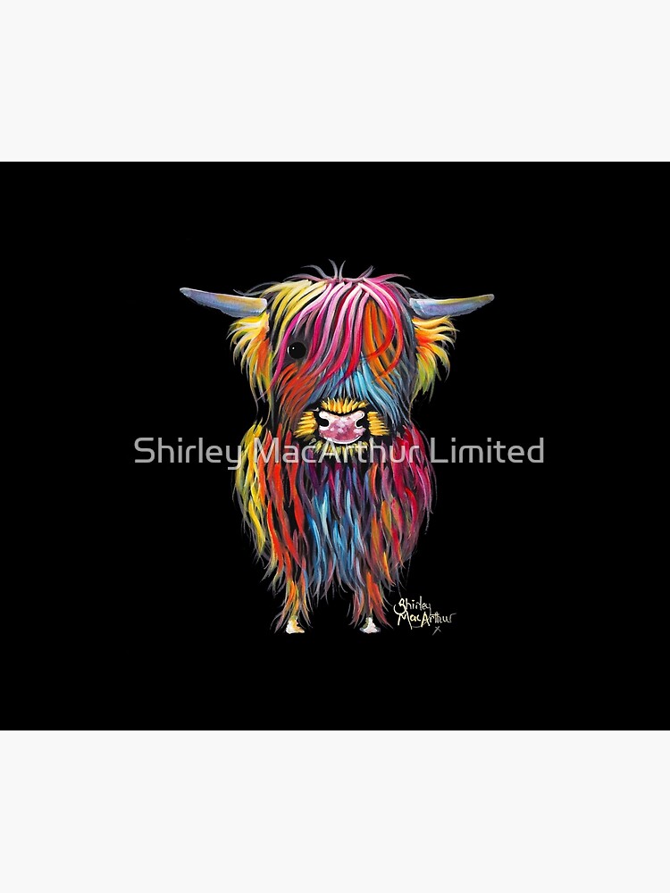 Scottish Hairy Highland Cow ' BRAVEHEART ' by Shirley MacArthur by ShirleyMacA