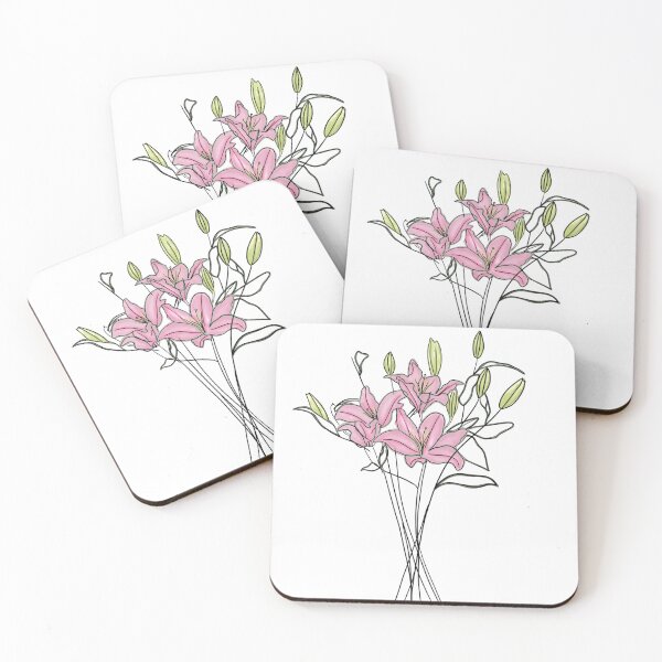 Item preview, Simple pink flower arrangements  designed and sold by Artbymanu.