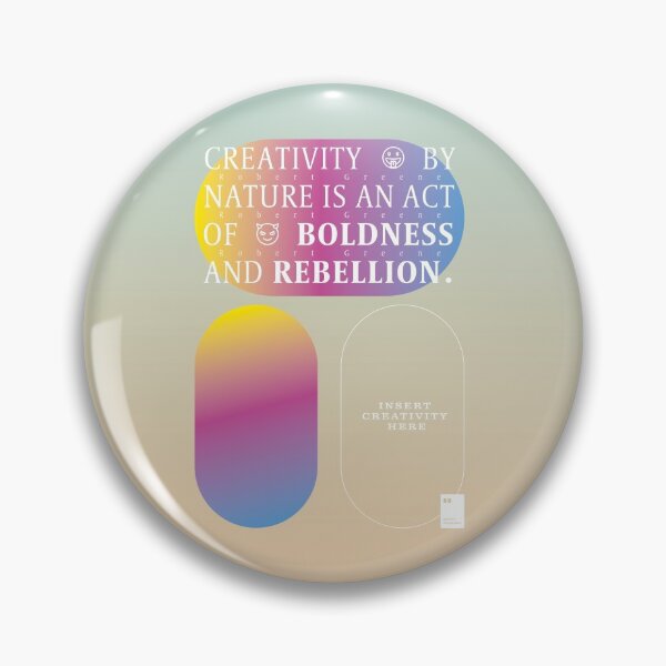 Item preview, Creativity by nature is an act of boldness and rebellion designed and sold by quotesonposters.