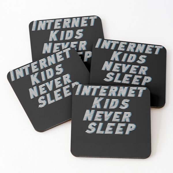 Item preview, Internet Kids Never Sleep Glitch Design  designed and sold by AwfulWaflePress.