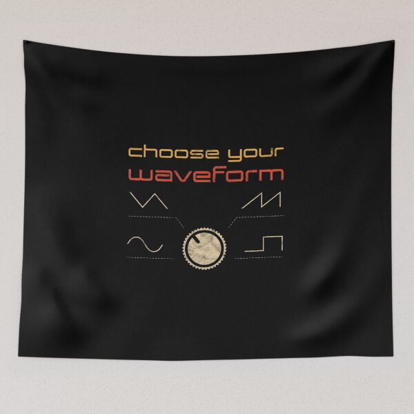 Item preview, Analog Synth Producer Choose Your Waveform ADSR Vintage Nerd design designed and sold by A-Fashion.