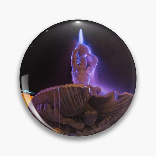 Item preview, Sparkling Las Vegas Neon - Triton Fountain in Purple and Gold designed and sold by Georgia Mizuleva.