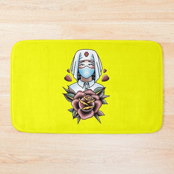 Item preview, Yellow Old school nurse traditional tattoo design thankyou nhs designed and sold by LPdesigns2020.