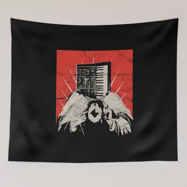 Item preview, Analog Vintage Synth Jesus Christus ADSR God Producer Nerd design designed and sold by A-Fashion.