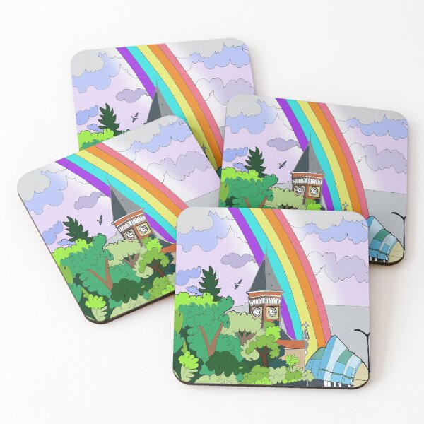 Item preview, Rainbow over Stretford Manchester England UK designed and sold by ArtyMargit.