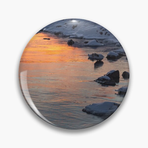 Item preview, Cold and Hot - Colorful Sunrise on the Lake designed and sold by Georgia Mizuleva.