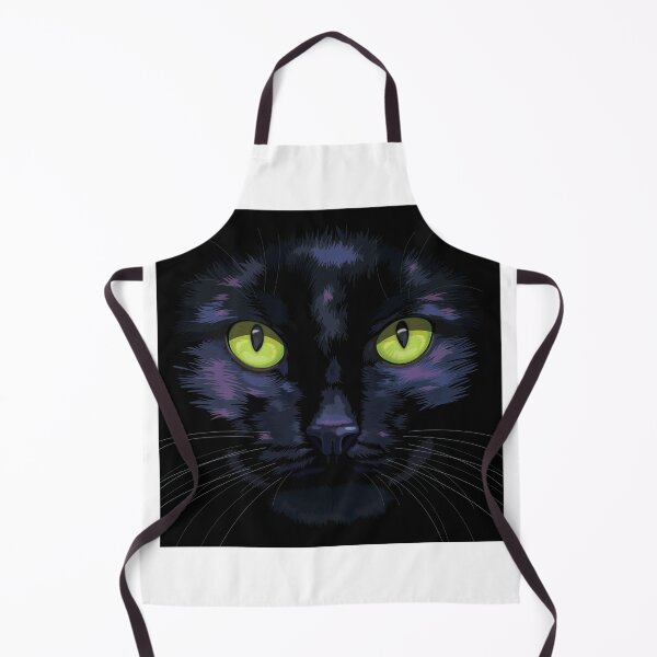 Item preview, Black cat with green eyes designed and sold by cjnconway.