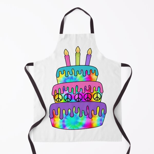 Item preview, Happy Birthday Cake Hippie Tie Dye Psychedelic Candles designed and sold by funnytshirtemp.