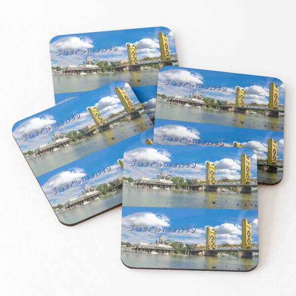 Item preview, Sacramento, California - Waterfront -  Skyline - Landmark Bridge designed and sold by leemcnut.