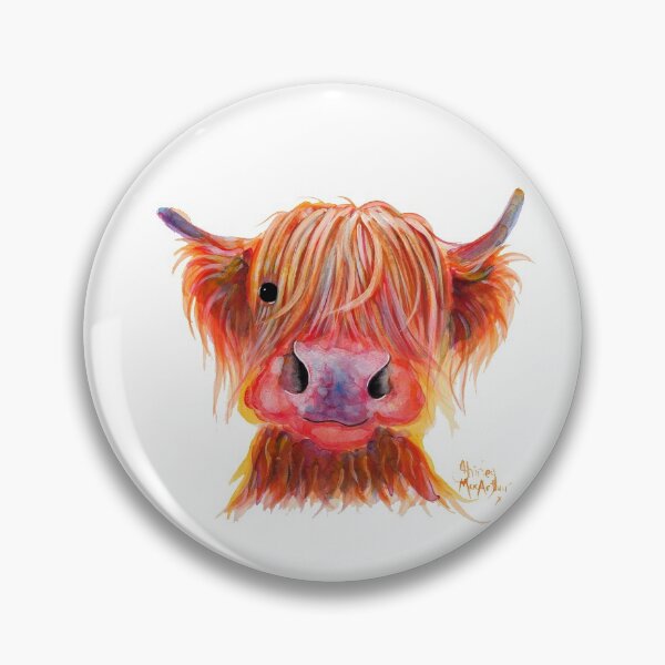 Item preview, Scottish Highland Hairy Cow ' CHILLI CHOPS ' by Shirley MacArthur designed and sold by Shirley MacArthur Art.