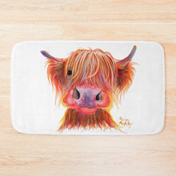 Item preview, Scottish Highland Hairy Cow ' CHILLI CHOPS ' by Shirley MacArthur designed and sold by Shirley MacArthur Art.