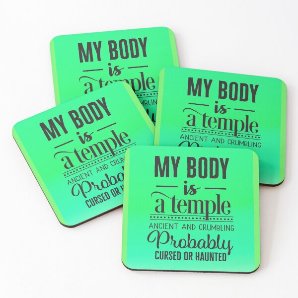 Item preview, My body is a temple designed and sold by Delicarte.