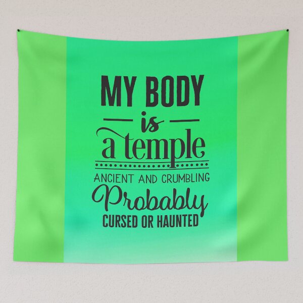 Item preview, My body is a temple designed and sold by Delicarte.