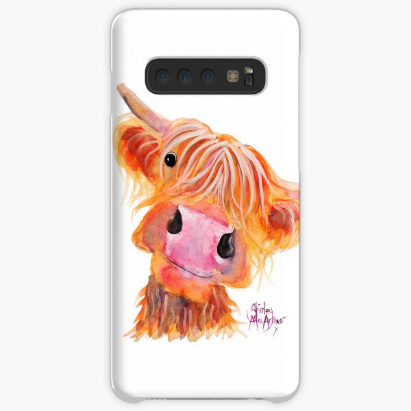Highland Cow 'NESSIE' aus dem Originalgemälde von Shirley MacArthur Samsung Galaxy Leichte Hülle