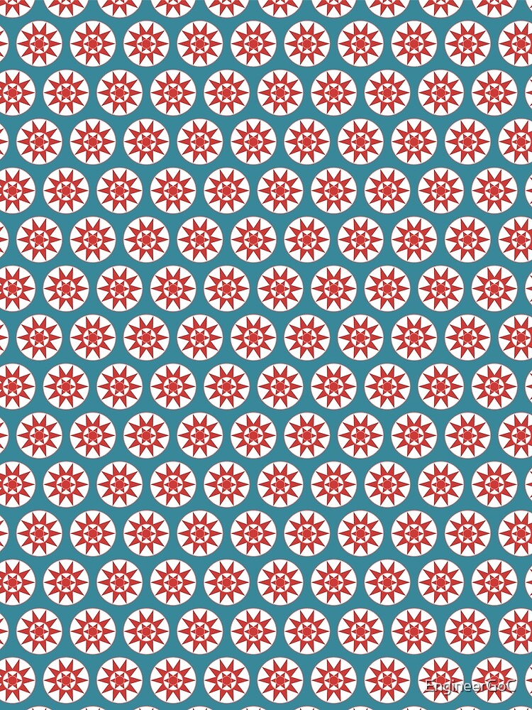 Thumbnail 3 of 3, Scarf, Stars in circle pattern designed and sold by EngineerGoC.