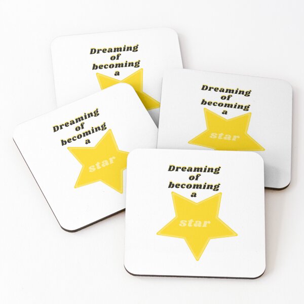 Item preview, Dreaming of becoming a star with a golden star and words in black designed and sold by AnnaBBS.