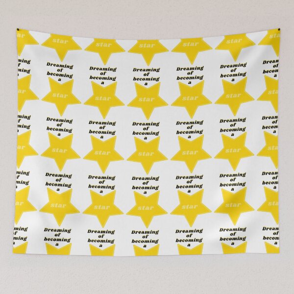 Item preview, Dreaming of becoming a star with a golden star and words in black designed and sold by AnnaBBS.