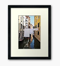 Italian Laundry Framed Print