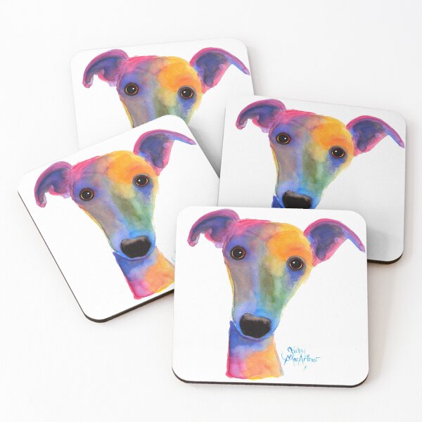 Item preview, WHIPPET / GREYHOUND PRiNT 'PANSY' By Shirley MacArthur designed and sold by Shirley MacArthur Art.