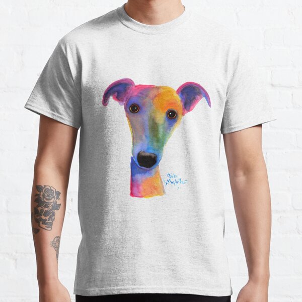 WHIPPET / GREYHOUND PRiNT 'PANSY' By Shirley MacArthur Classic T-Shirt
