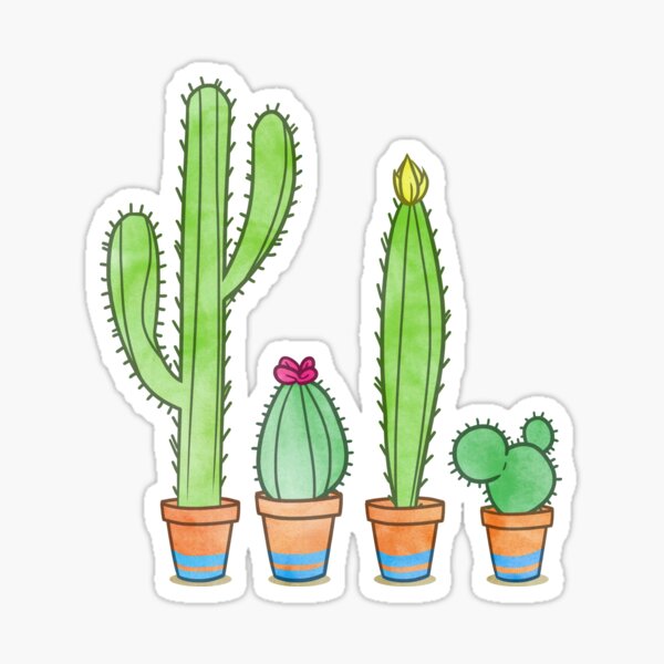 Potted Cacti Sticker