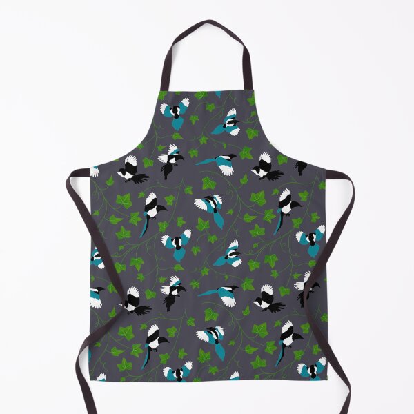 Item preview, Magpies and ivy leaves pattern designed and sold by BookshireCat.