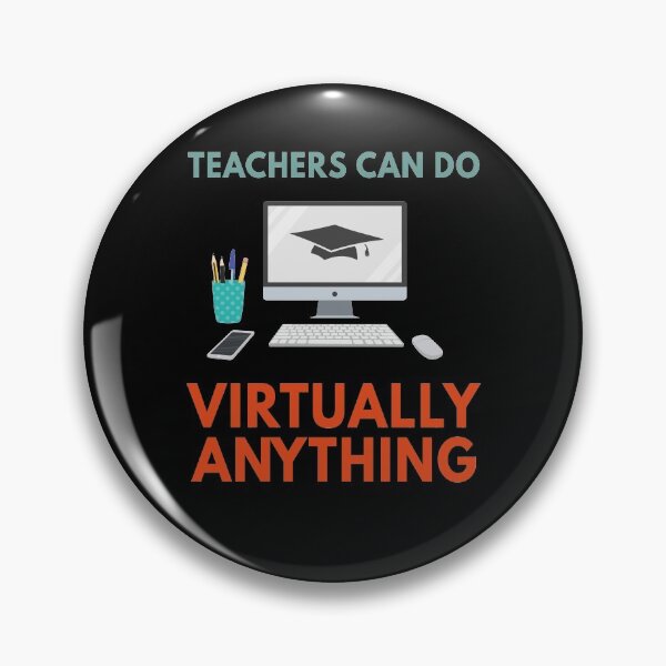 Item preview, Teachers Can Do Virtually Anything Funny Online Class For Virtual Teachers Gift designed and sold by Mfk Clothes.