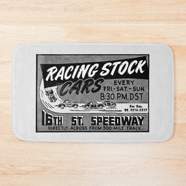 Item preview, RACING STOCK CARS - 60s POSTER designed and sold by ThrowbackAds.