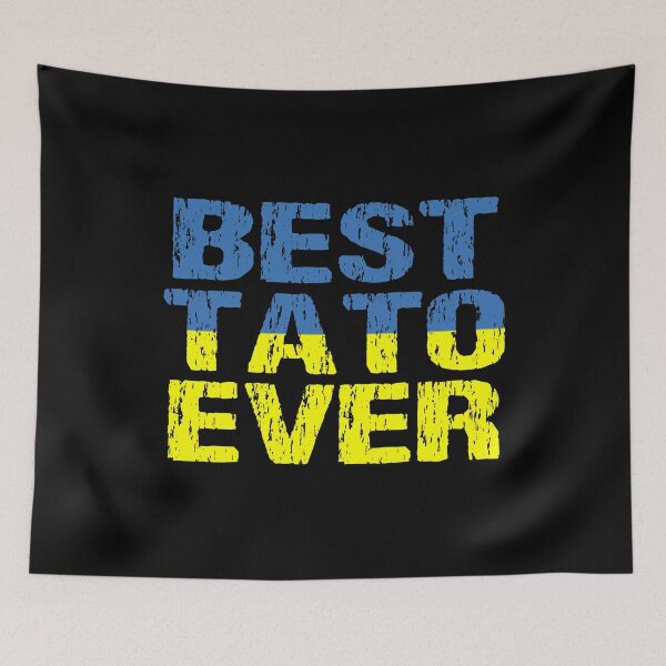 Item preview,  Best Tato Ever Dad Distressed Ukrainian Flag designed and sold by Nirvanibex.