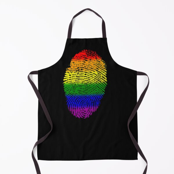 Item preview, Rainbow Flag Fingerprint Lesbian Gay Bisexual Transgender designed and sold by Creekman Designs.