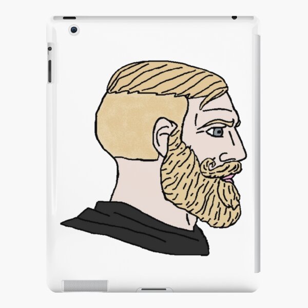 blonde chad, yes chad meme, twitter giga chad meme Active | iPad Case & Skin