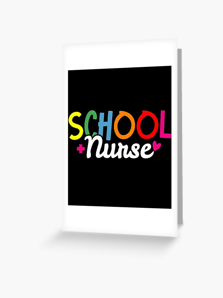Carte de vœux for Sale avec l'œuvre « Infirmière scolaire infirmière  étudiante en médecine » de l'artiste Mealla