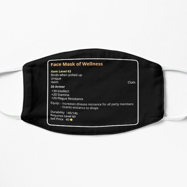 Masque facial de jeu de bien-être Masque sans plis
