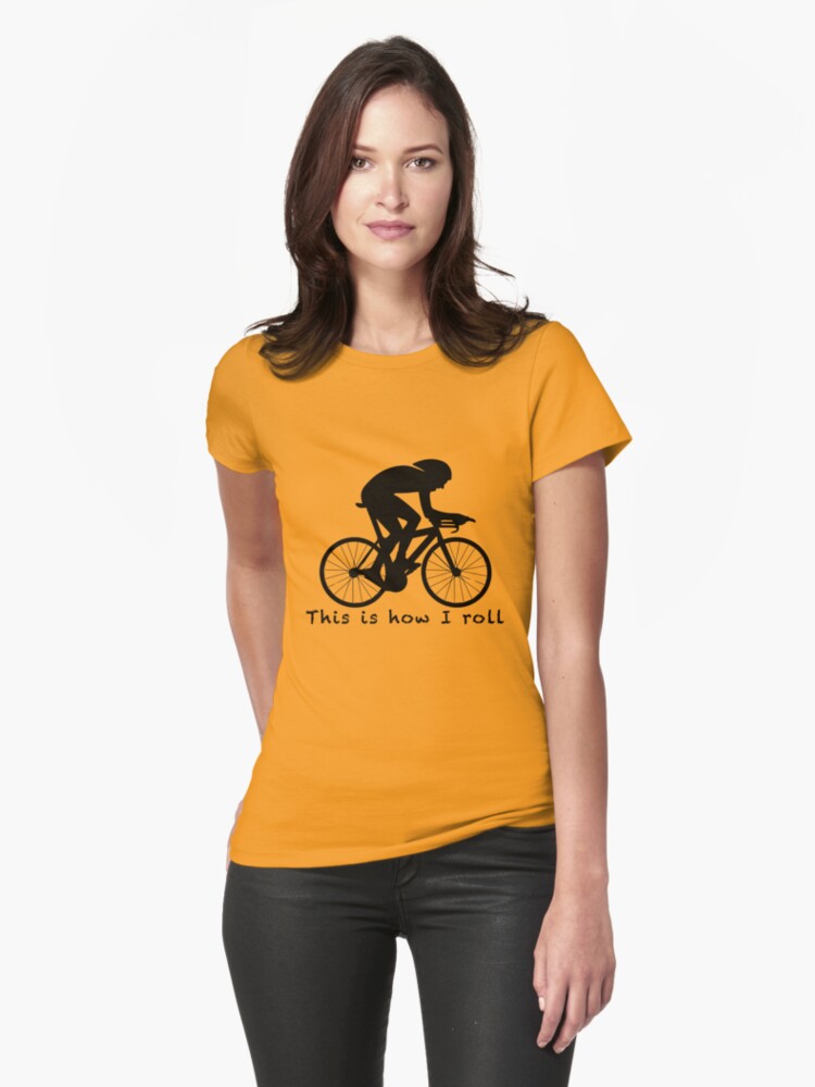 Thumbnail 1 of 3, Fitted T-Shirt, This is How I Roll: Aero designed and sold by mile24.
