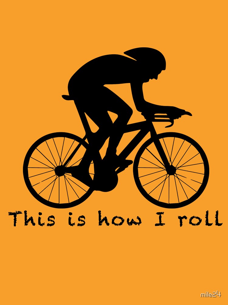 Thumbnail 3 of 3, Fitted T-Shirt, This is How I Roll: Aero designed and sold by mile24.