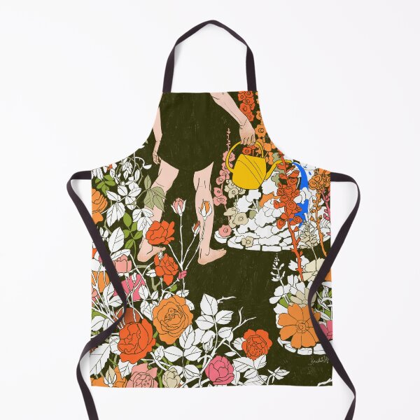 Item preview, Garden with blossoming flowers designed and sold by olevusArt.