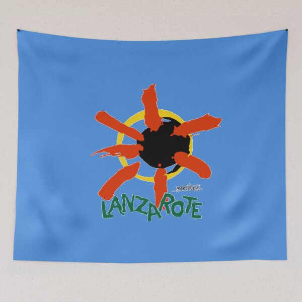 Item preview, Lanzarote Manrique Sun Volcano Symbol (Blue) designed and sold by iCimages.net.