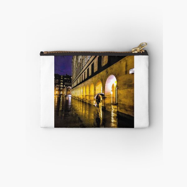 Item preview, A rainy night in St Peter's Square Manchester, England designed and sold by SarahStephensPh.