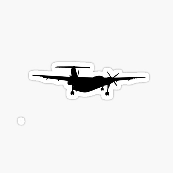 Dash 8 Silhouette Sticker