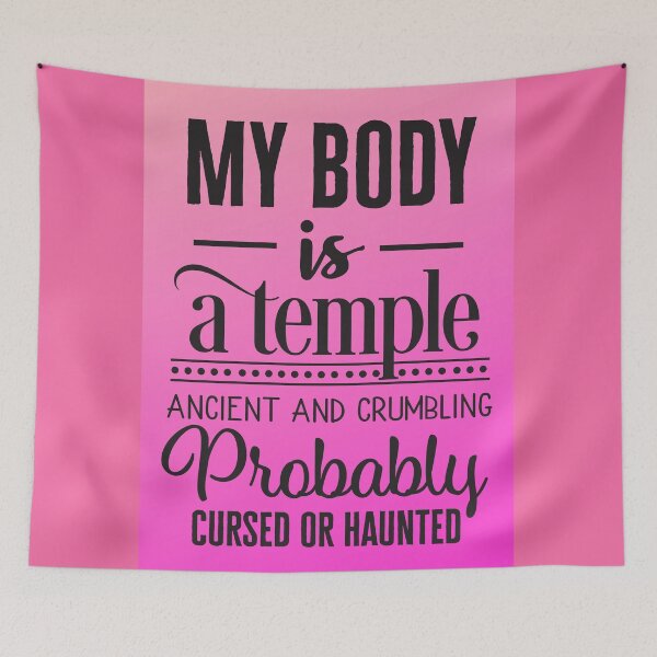Item preview, My body is a temple ancient and crumbling  designed and sold by Delicarte.