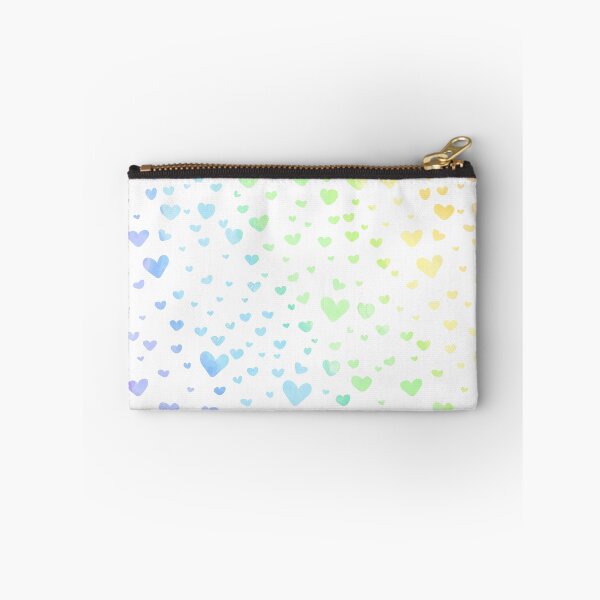 Item preview, Kawaii White Rainbow Hearts  designed and sold by graphicmeyou.