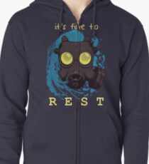It's fine to rest. Zipped Hoodie