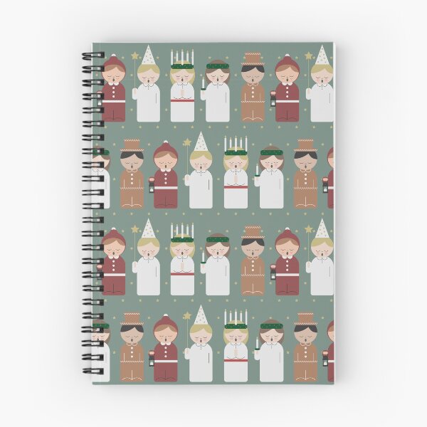 Item preview, Cute cartoon kids at Saint Lucy at Christmas pattern designed and sold by EngineerGoC.