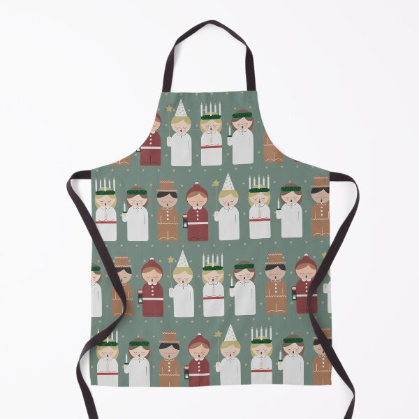 Item preview, Cute cartoon kids at Saint Lucy at Christmas pattern designed and sold by EngineerGoC.