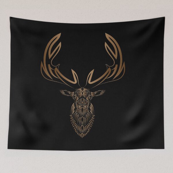 Item preview, Abstract Elk Trippy Line Work designed and sold by Slydell1.