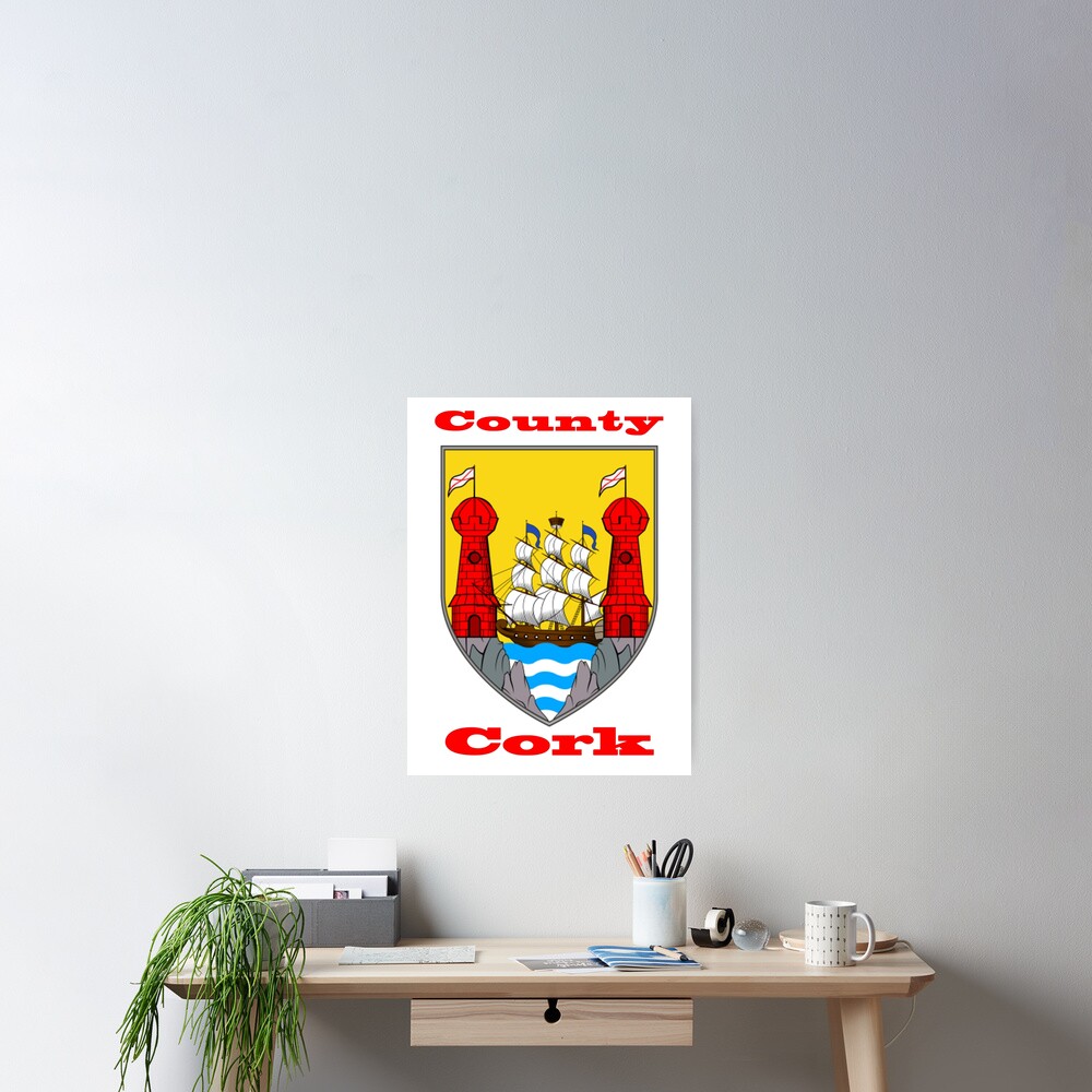 "County Cork Coat of Arms" Poster for Sale by CrankyOldDude Redbubble